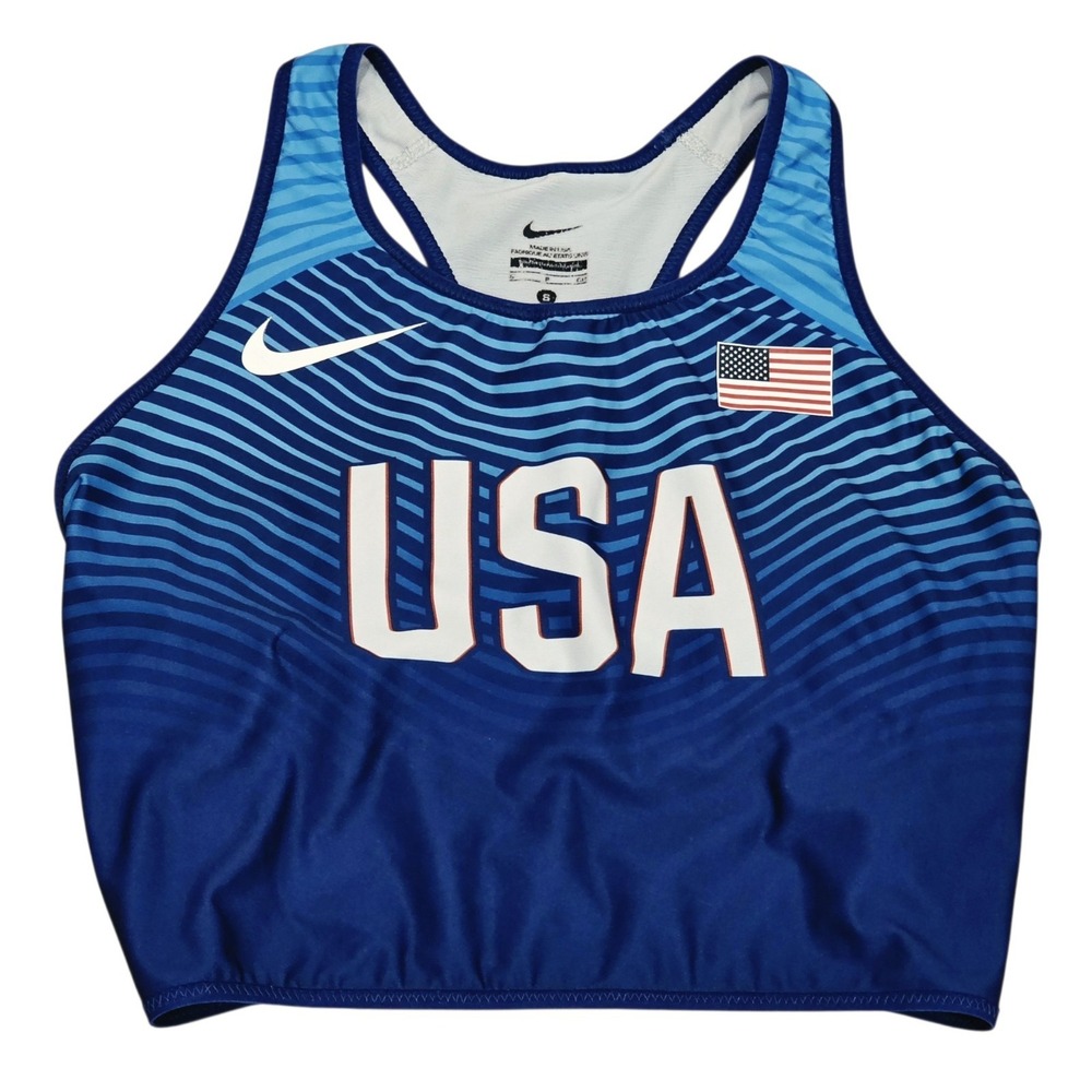 Nike Pro Elite Team USA Running Racing PE Bra Singlet Olympics Women Size Small
